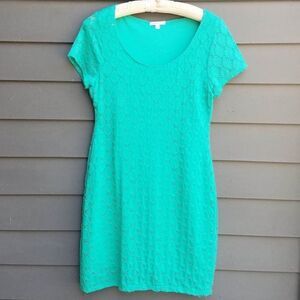 Isaac Mizrahi Textured Green Dress size Large